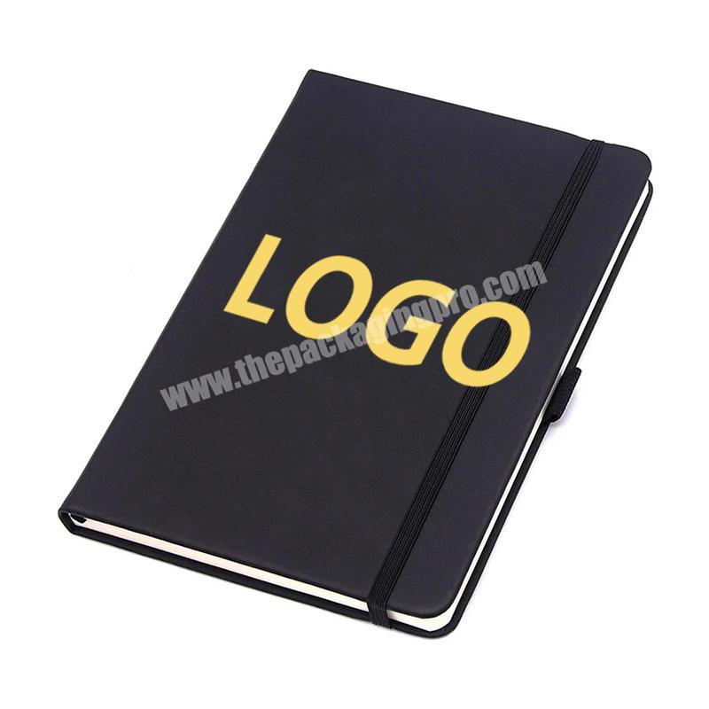 School office supplies stationery custom logo hardcover leather a5 journal notebook