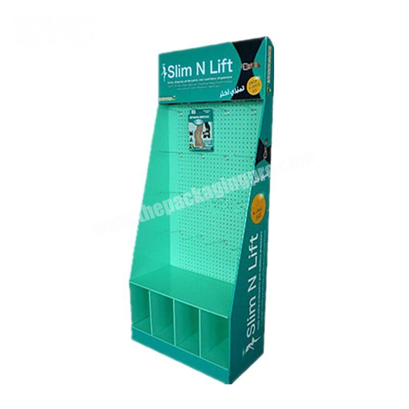 Shopping Mall Hanging Products Hook Cardboard Display Rack