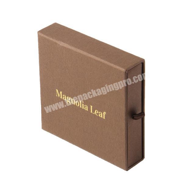 Manufacturer Slide Drawer Kraft Cardboard Paper Jewelry Packaging Box Empty Folding Newly Cardboard Draw Sliding Gift Boxes