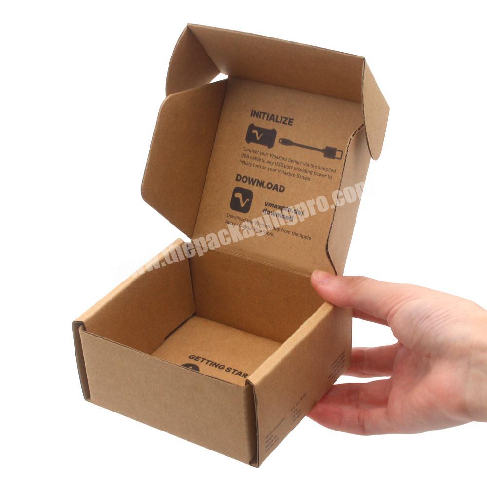 Small Custom Business Kraft Shipping Mailer Box Custom Logo
