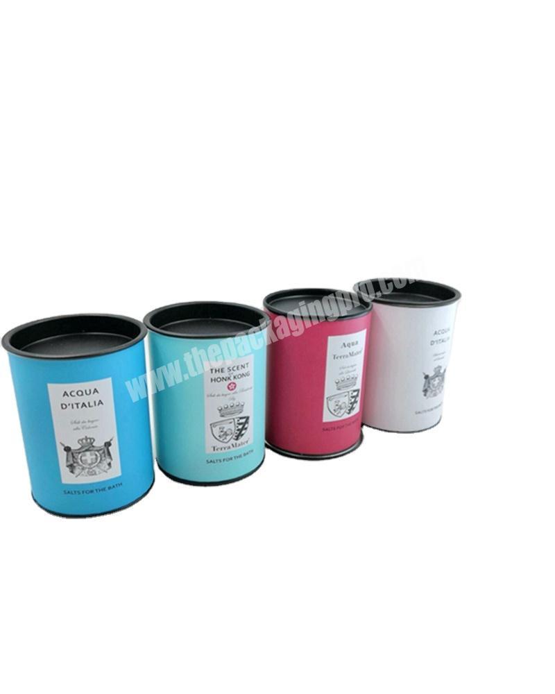 Small Salt Cylinder Can Paper Box Packaging Recycled Paper Kraft Tube Cardboard Tube