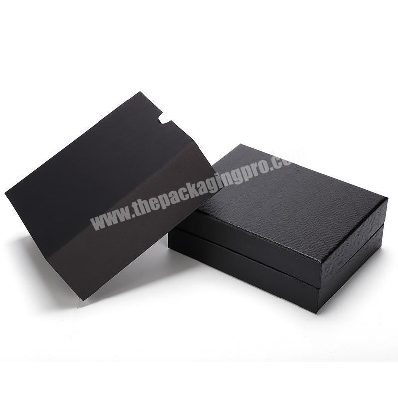 Special Paper Make PDF Ai File Logo Print On Pantone Full Color Luxury Small Cardboard Black Gift Boxes For Jewellery