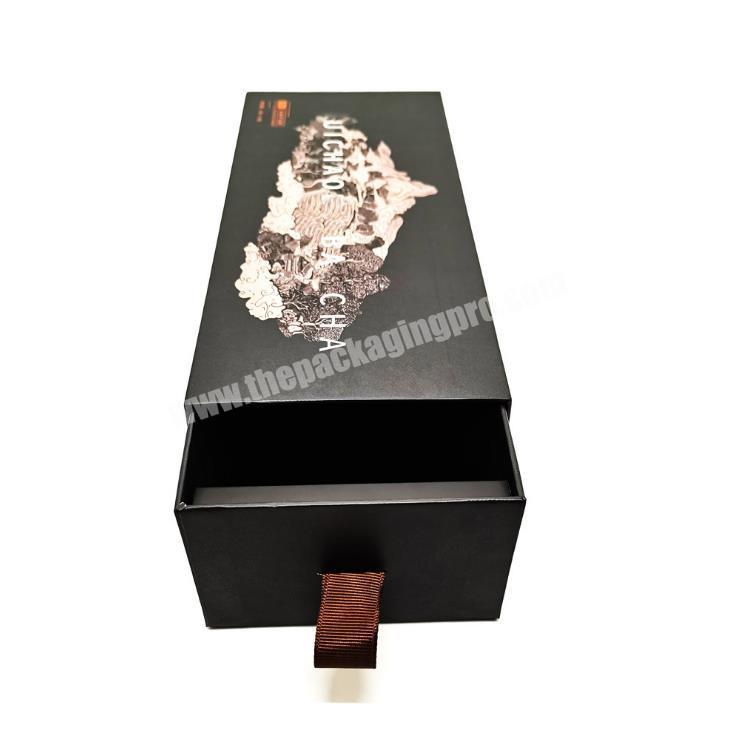 Sunglasses Cardboard Sliding Packaging Cosmetic Custom Printing Kraft Jewelry Black Paper Drawer Box