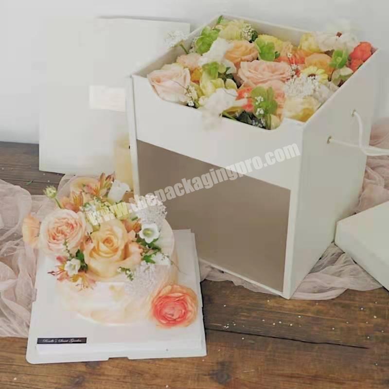 Surprise Flower Cake Box Paper flower box Paperboard Box Paperboard Packaging
