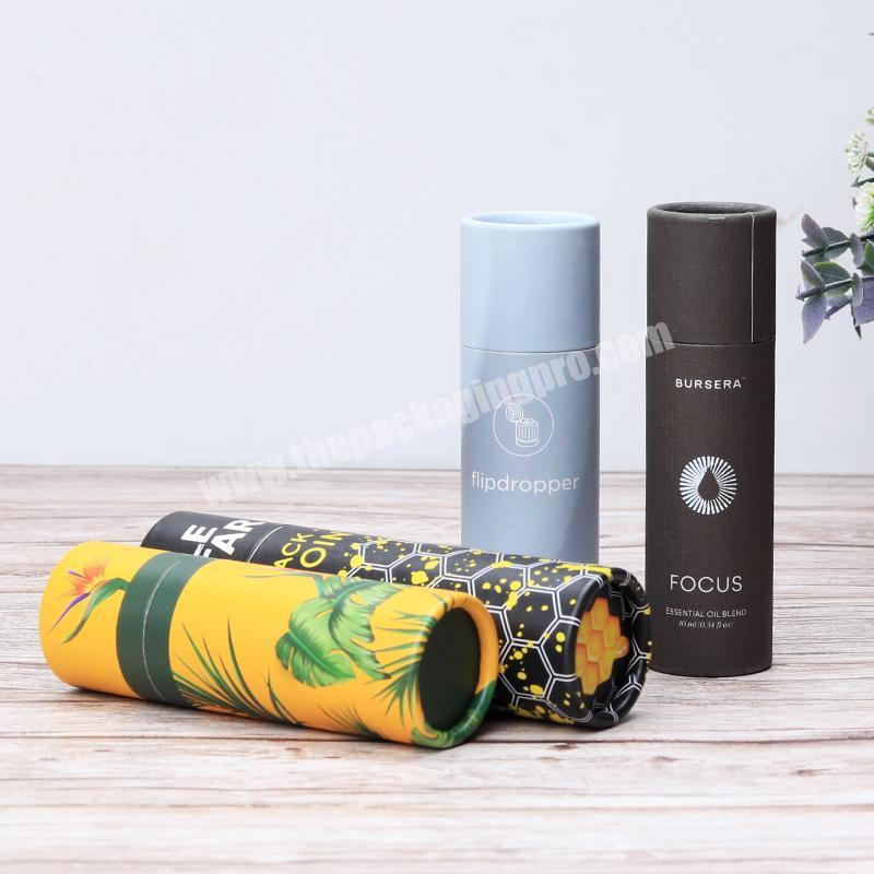 Custom printing biodegradable coffee tea cylinder box food grade cylinder paper tube for pet food packaging