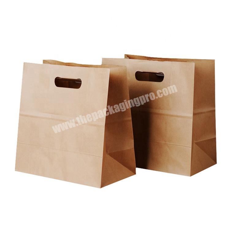Take away brown paper bag for lunch