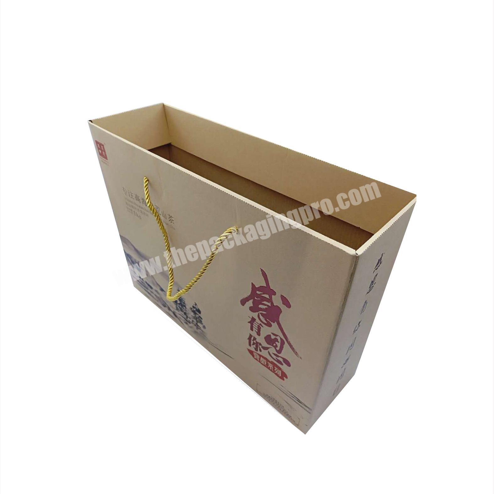 Tea set kraft paper printed recycle packing teacup tea storage set gift box