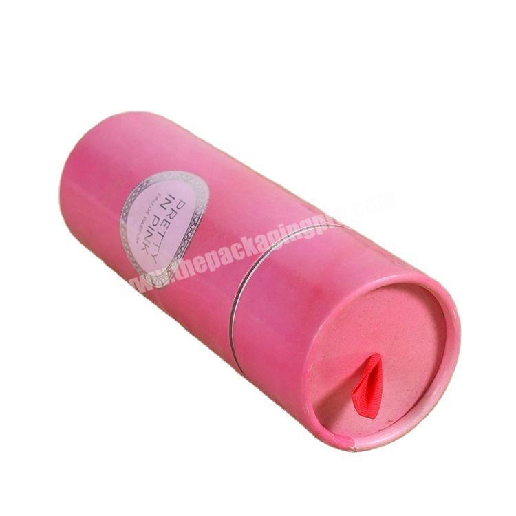 The new Custom Design Round kraft Paper Tube have handle and lining with cosmetic