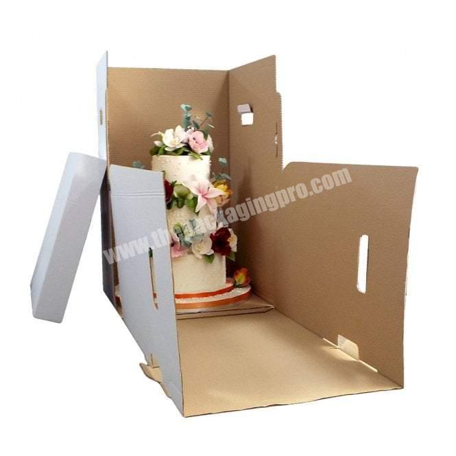 Top Sales Corrugated Paper Box Carrier Tall Cake Box For Cajas Para Pastel