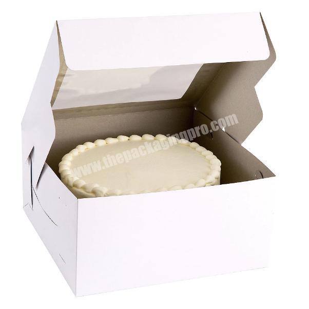 Top Selling White Cake Cheese Cardboard Box With Window