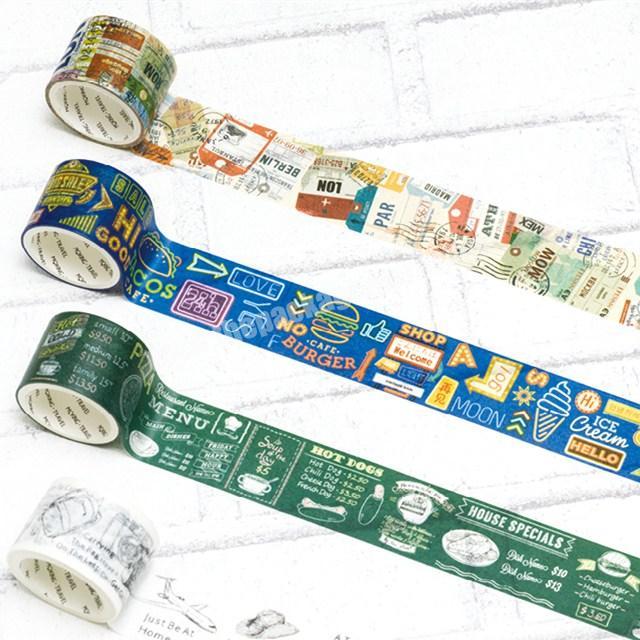 Travel custom masking custom washi tape paper printed
