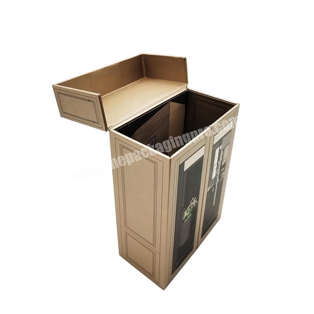 Two Doors Gold Metallic Color Offset Print Premium Gift Box