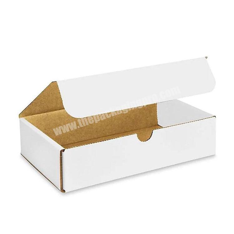 Various Sizes Oyster White Corrugated Mailer Paper Cardboard Shipping mailer Boxes manufacturers
