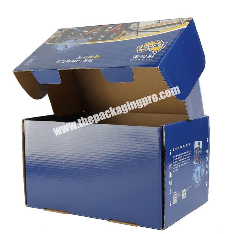 Custom corrugated paper printed elegant colored paper box
