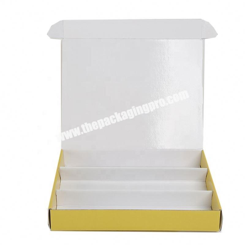 custom logo art paper cmyk printing liquid eyeliner packaging box wiht clear window