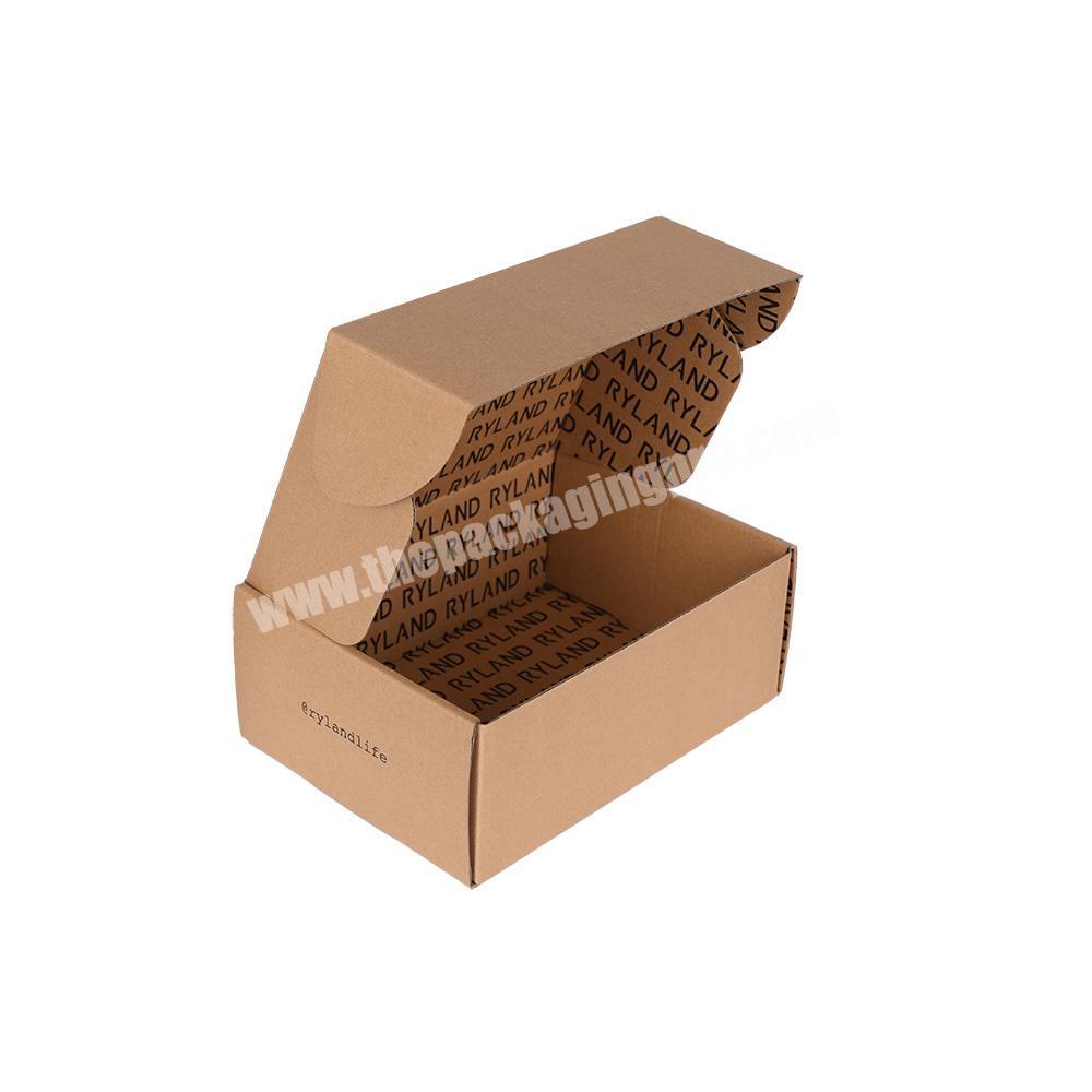Custom printed mailer box, recycled kraft folding box, corrugated shipping box