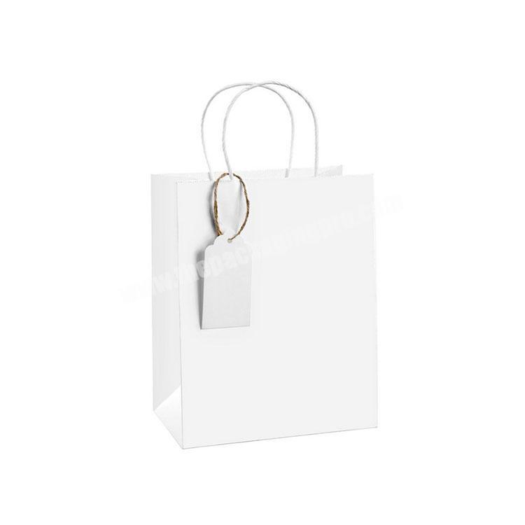 Wholesale Accept Custom handle kraft paper bag gift groceries shopping bag