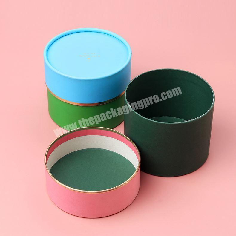 Wholesale Bulk Custom Print Cylinder Shaped Gift Box Paper Tube Container