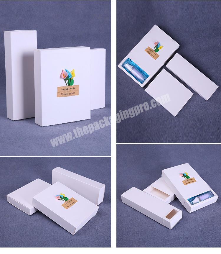 Manufacturer Wholesale Cheap In Stock Paper Kraft Folding Square Drawer Box  Low MOQ  Gift Packaging Sliding Boxes