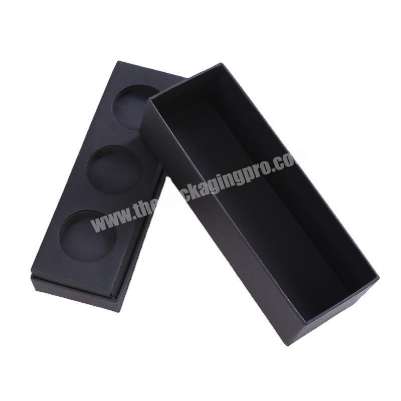 Wholesale Chinese Manufacturer Gift Packaging Box Luxury Black Paper Custom Candle Box