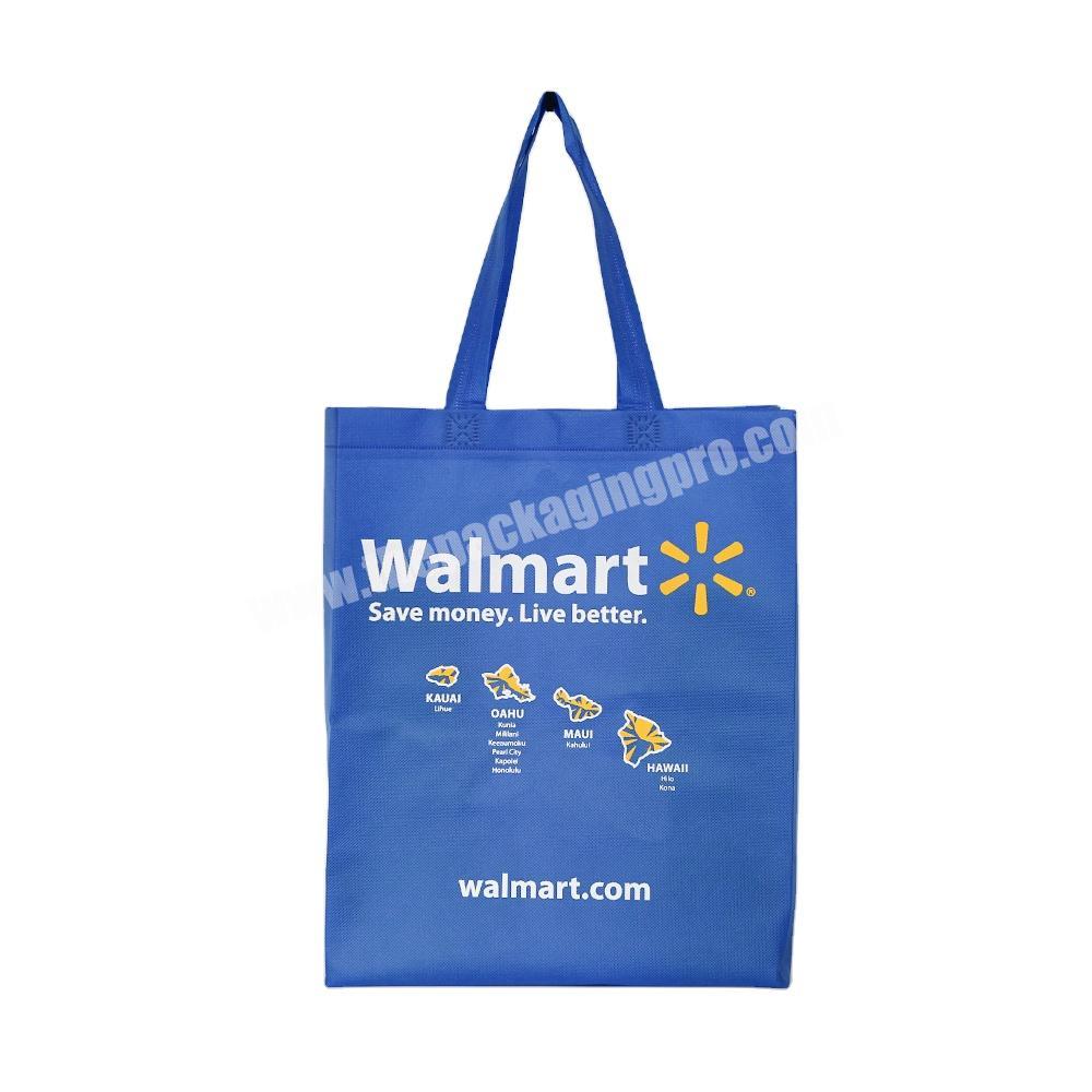 Wholesale Custom Logo Laminated Non Woven Bag Eco Shopping Tote Bag for Supermarket