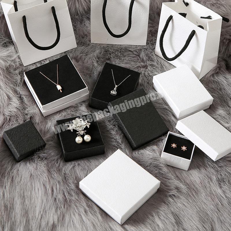 Wholesale Custom Logo Leather Jewelry Box Luxury Earring Bracelet Necklace Ring Box Jewelry Packaging Box