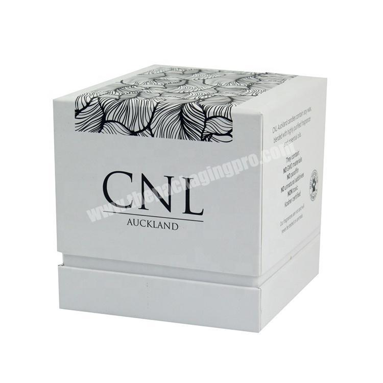 Wholesale Custom Logo Printed Rigid Cardboard luxury candle jars packaging boxes