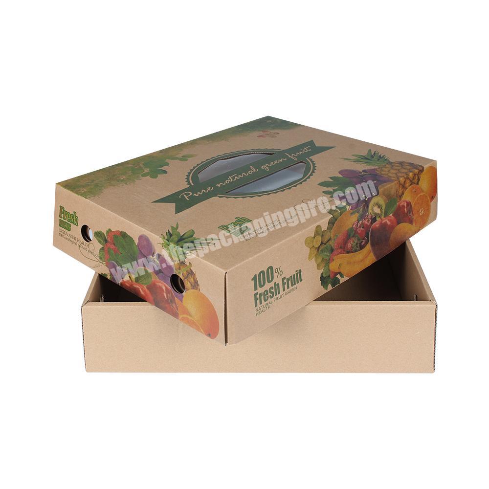 Wholesale Custom Printing High Quality Fruit Gift Box Corrugated Vegetable Fruit Paper Packaging Box