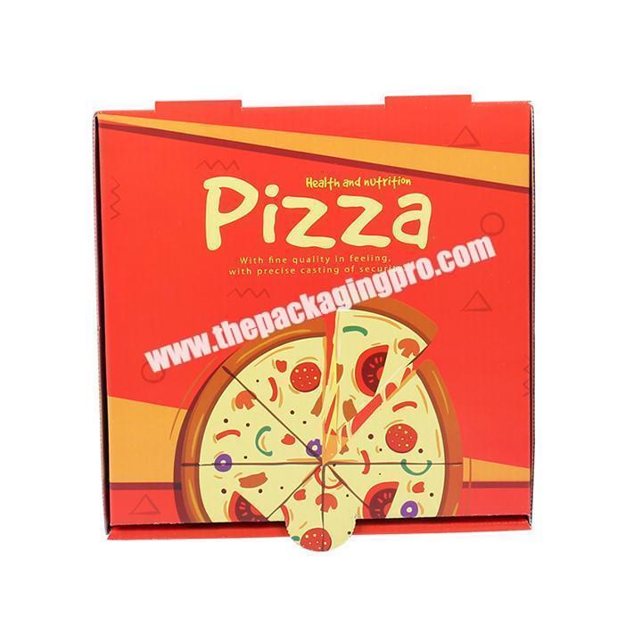Wholesale Custom pizza delivery box take-away box  for 12 16 18 inch Slice Pizza Boxes