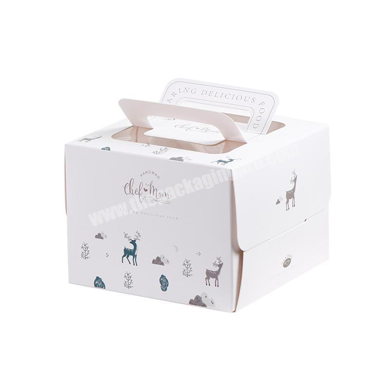 Wholesale Customized Cake box New Design Art Paper Cake boxes 4 inch/8 inch/10 inch