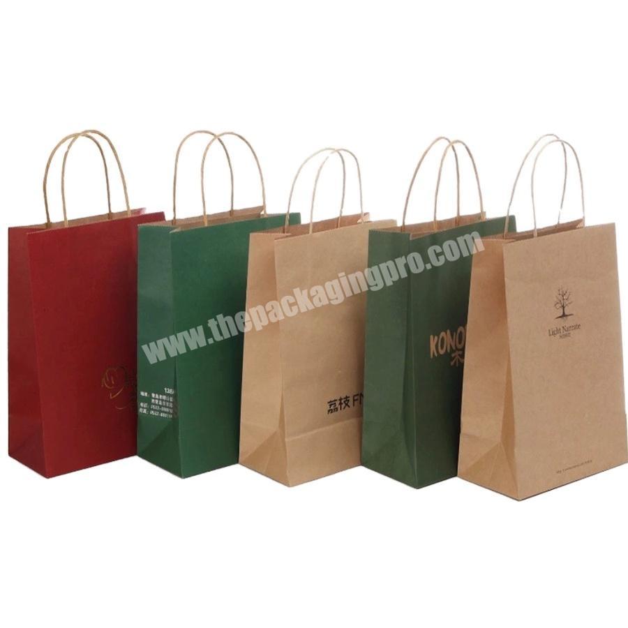 Wholesale Eco friendly Kraft Shopping Gift Paper Bag For Packaging