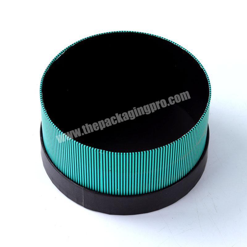 Wholesale Hot Sell  Paper Gift Candy Tin Box with Lid Round Tin Containers for Cookies