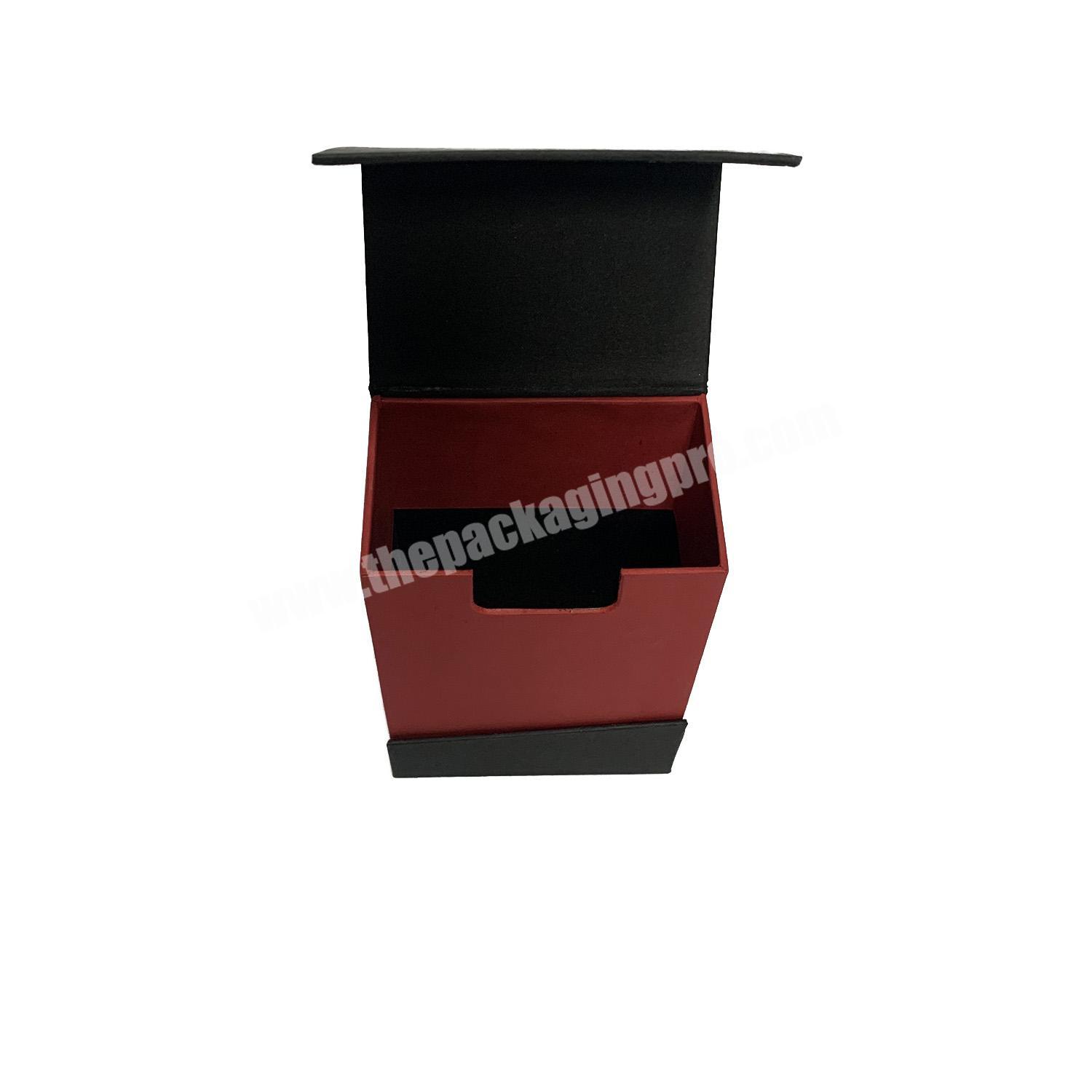 Manufacturer Wholesale Kraft Paper Black Red Folding Gift Card Game Packaging Box Playing Card Magnetic Boxes