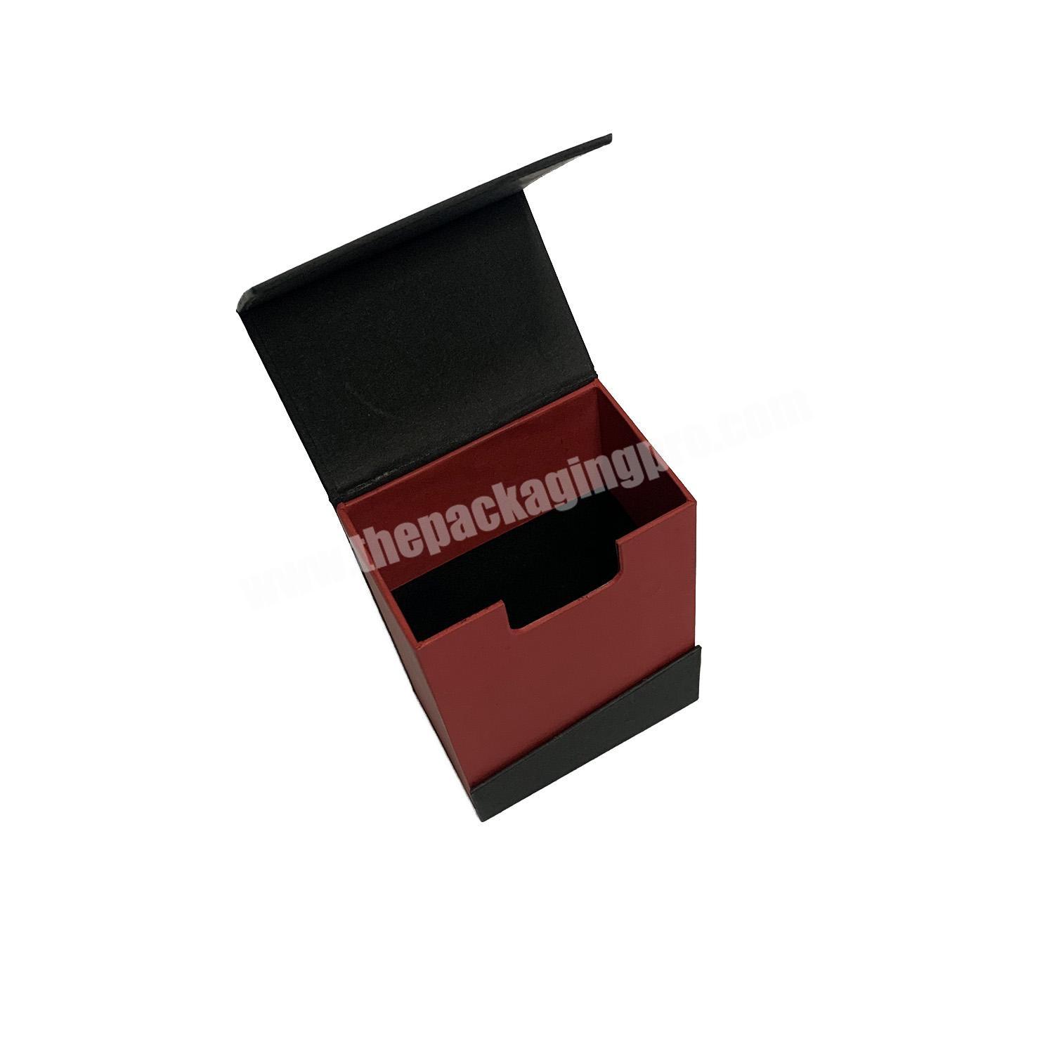 Supplier Wholesale Kraft Paper Black Red Folding Gift Card Game Packaging Box Playing Card Magnetic Boxes
