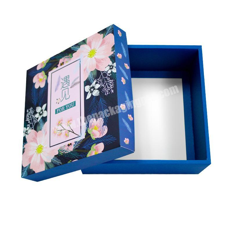 Wholesale Malaysia Shoe Clothing New Big Paper Gift Packing Box With Flower Printed