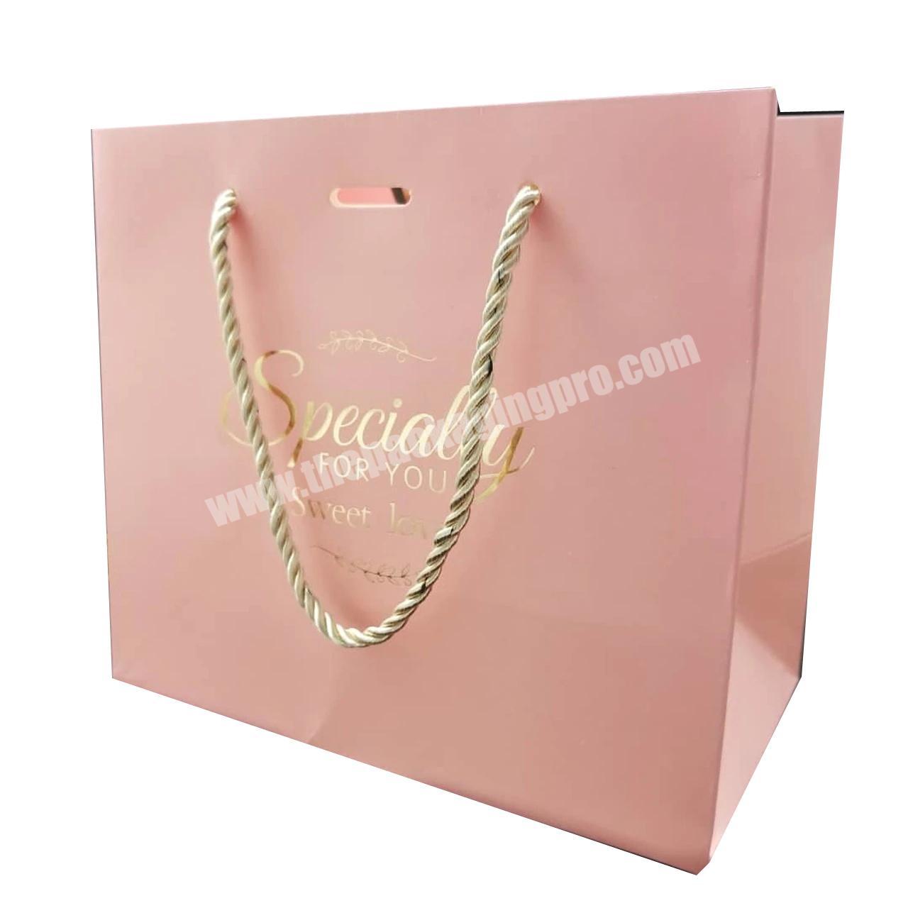 Wholesale Packing Wedding Favor Recyclable Simple Handbag Business Paper Carry Bag