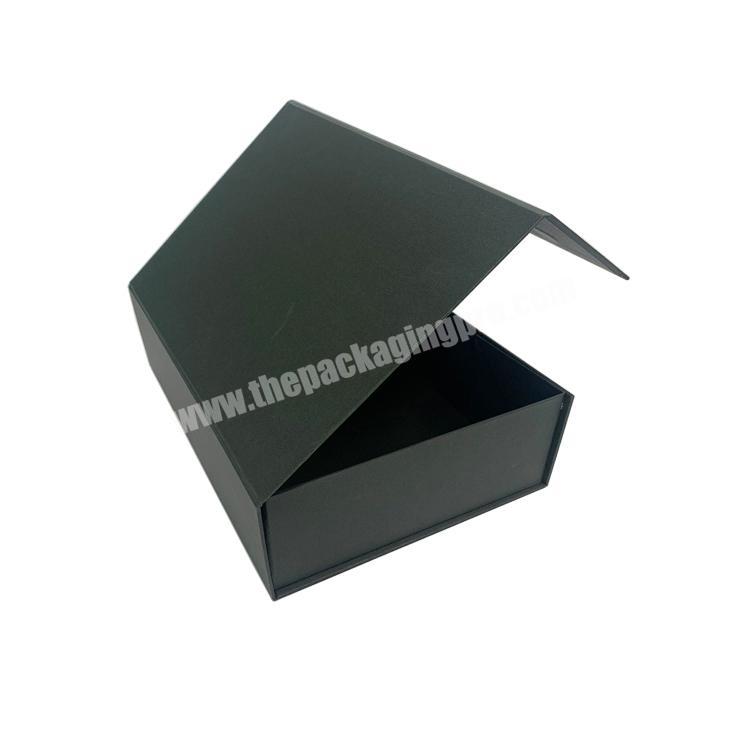 Custom Wholesale Paper Black Cardboard Rigid Magnetic Closure Gift Box Custom Logo Shoe Folding Box Packaging