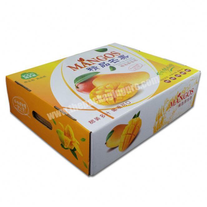 Wholesale Price custom corrugated fruit carton box for mango packaging box