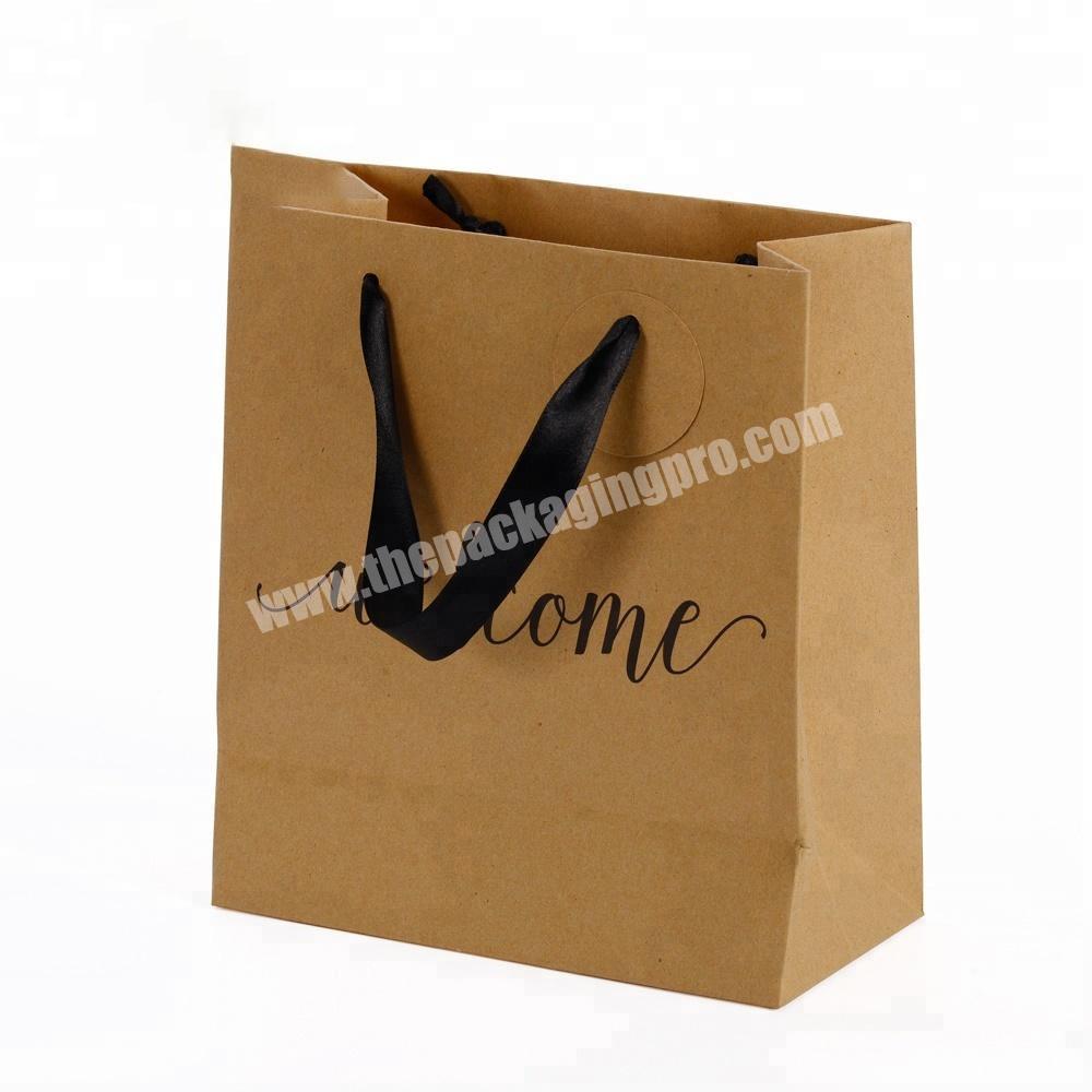 Wholesale Professional Design Custom Shoe Shopping Bags Party Eco-Friendly Brown kraft paper bag