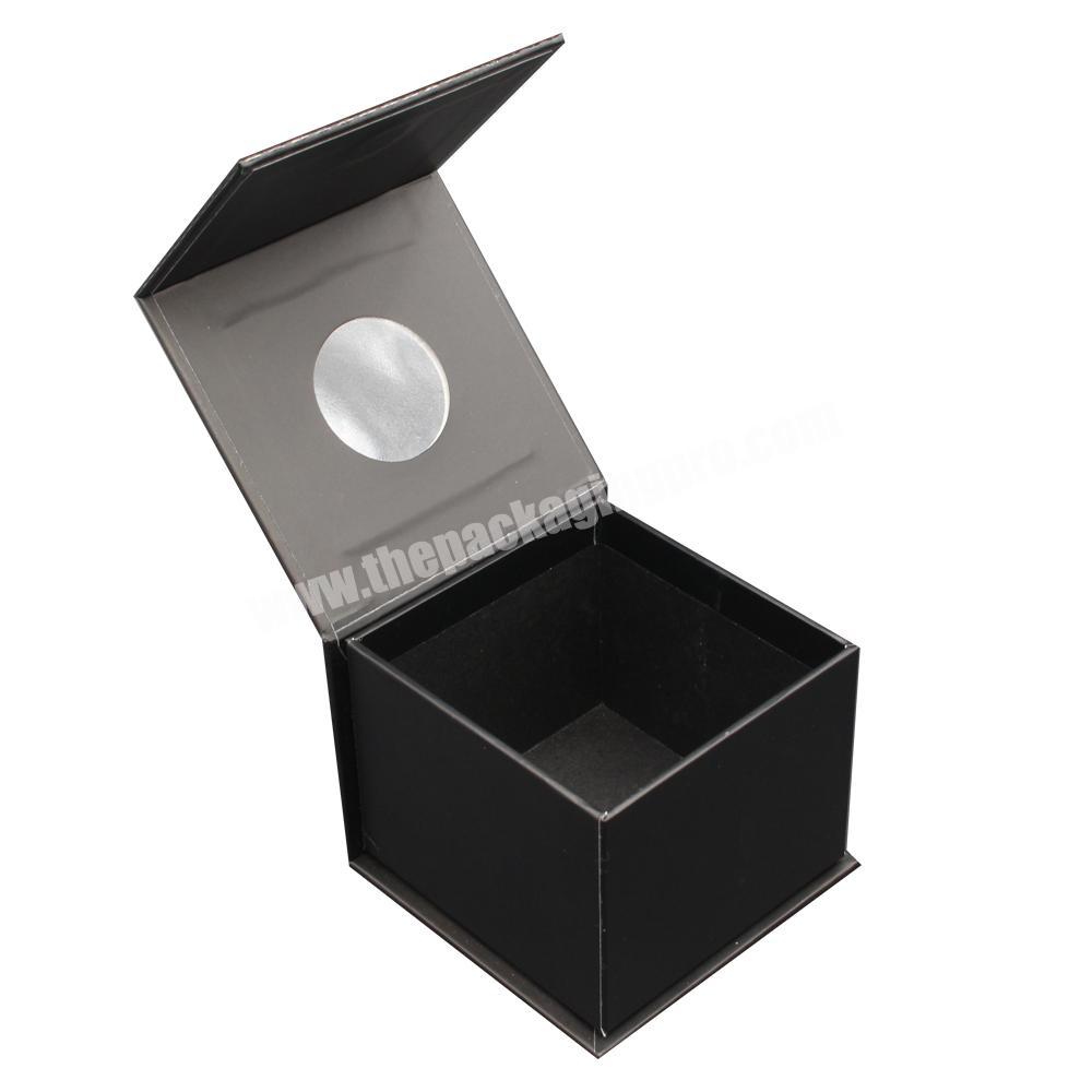 Wholesale cheap hard cardboard watch gift box magnetic square paper box for watch storage