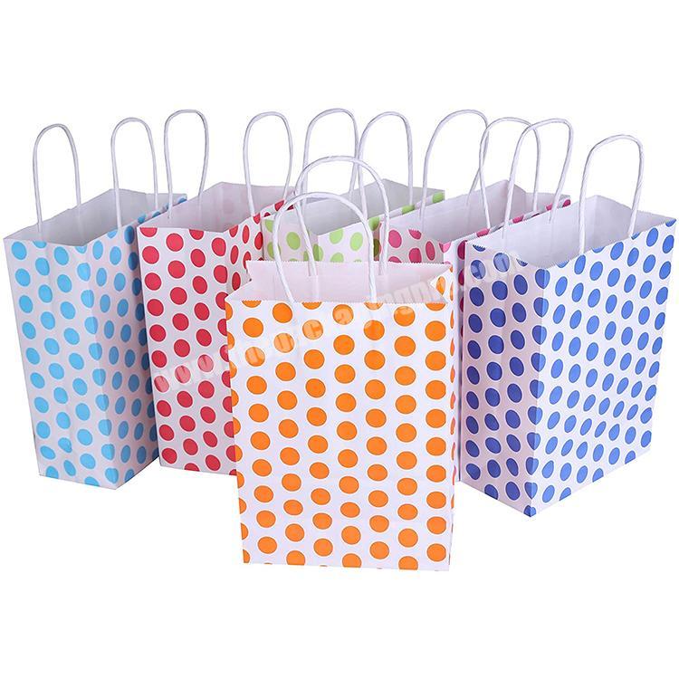 Wholesale cheap price print your own logo small craft paper gift shopping bag for package