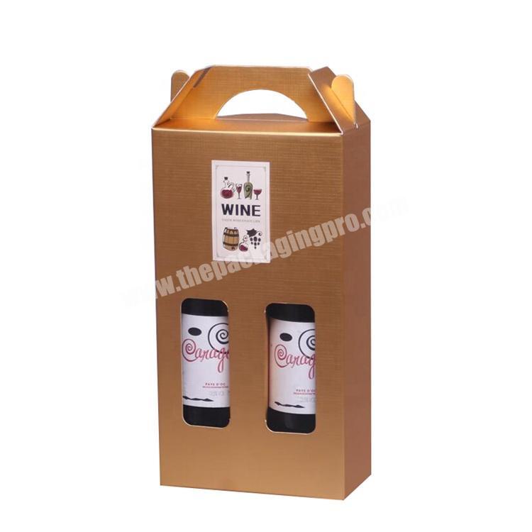 Wholesale christmas wine gift bags for 1 or 2 bottles