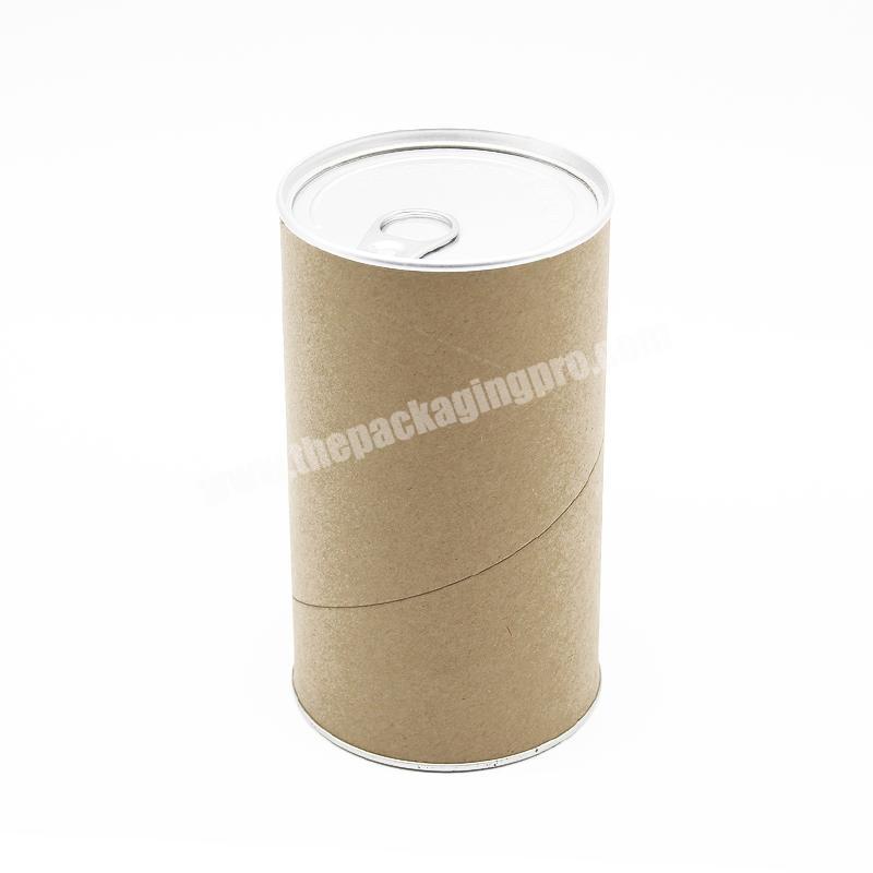 Wholesale custom Metal cover cardboard paper tube for Food & Beverage Packaging round box