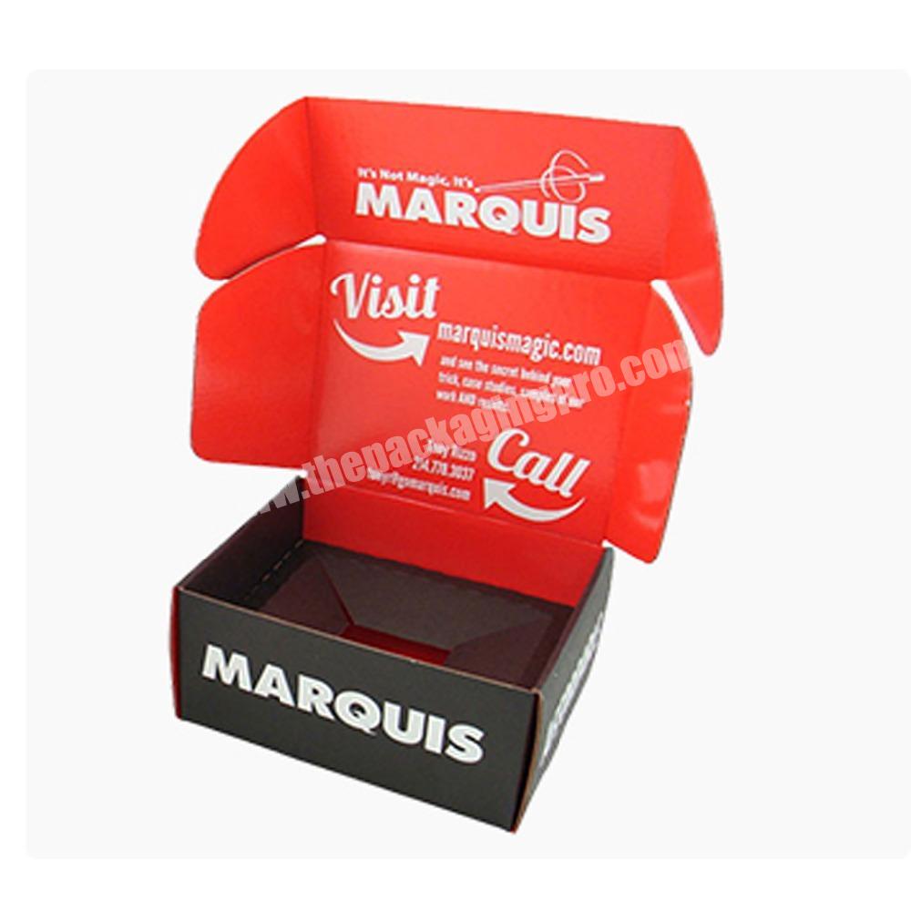 Wholesale custom both sides logo printed corrugated shipping mailer box with insert