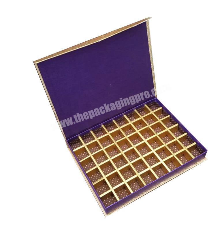 Wholesale custom chocolate case strawberry candy packing boxes box with paper divider
