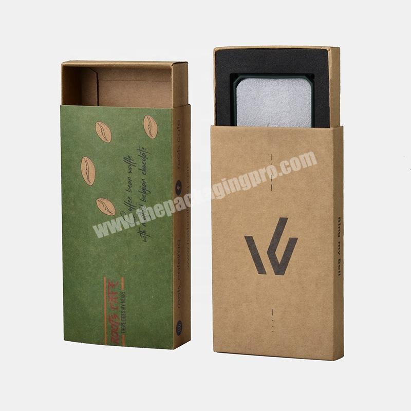 Wholesale custom kraft drawer paper box gift kraft box for phone case box