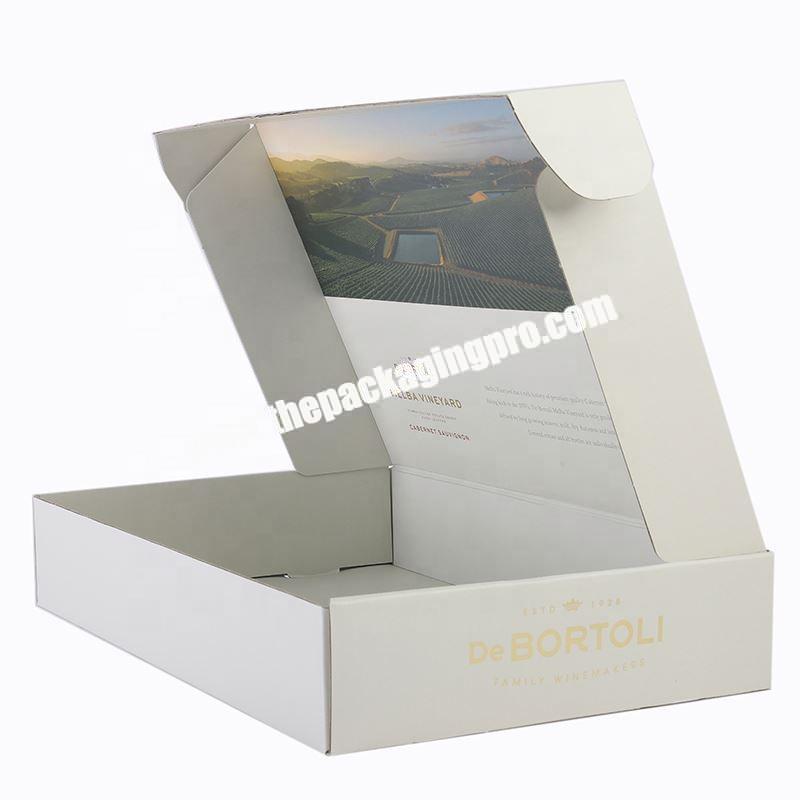 Professional custom dry fruits packaging corrugated shipping box with handle