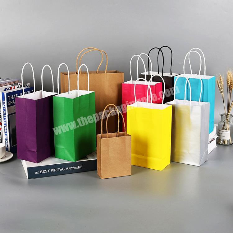 Wholesale custom logo shopping clothing paper bag kraft high quality cheaper brown paper bags