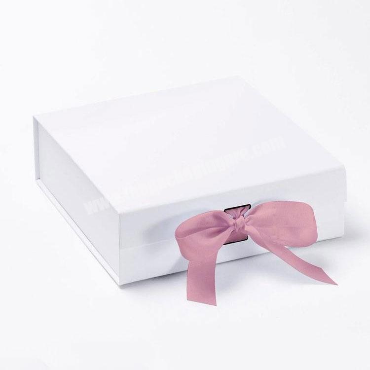 Wholesale custom printed holiday luxury bow ribbon jewelry paper packaging box
