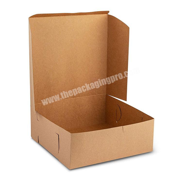 Wholesale custom printing recycled kraft packaging sandwich cake paper gift bakery lunch box